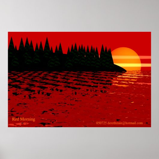 Red Morning (afdruk) Poster (Voorkant)