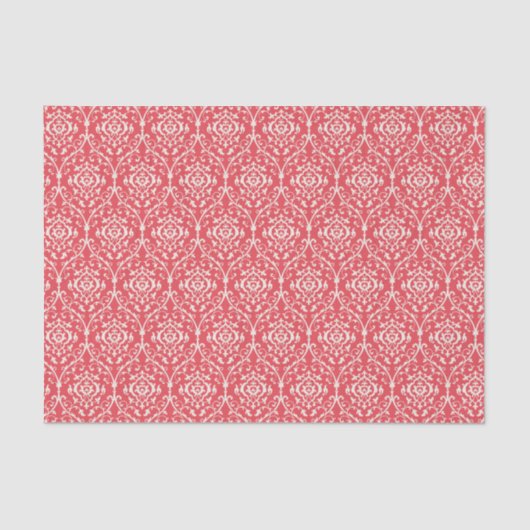 Red Moroccan Abstract Pattern Tissuepapier (Voorkant)
