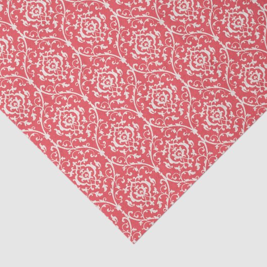 Red Moroccan Abstract Pattern Tissuepapier (Detail)