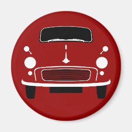 Red Morris Minor Fridge Magneet