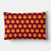 Red Moss Rose Seamless Pattern Pouch Etui (Achterkant)