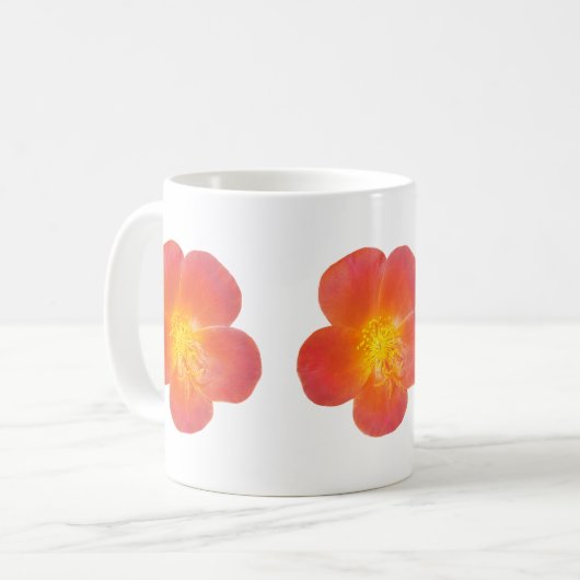 Red Moss Roses Mug Koffiemok (Voorkant links)