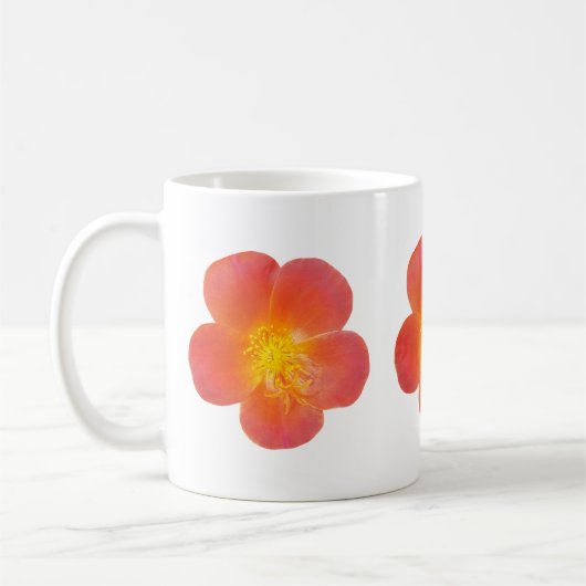 Red Moss Roses Mug Koffiemok (Links)