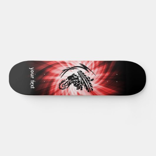 Red Motocross Persoonlijk Skateboard (Horizontaal)