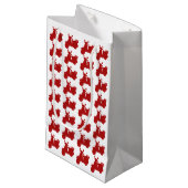 Red Motor Bike Klein Cadeauzakje (Voorkant Gekanteld)