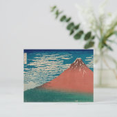 Red Mount Fuji Briefkaart (Staand voorkant)