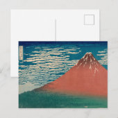 Red Mount Fuji Briefkaart (Voorkant / Achterkant)