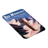 Red Mountain British Columbia, Canada ski poster Magneet (Rechterzijde)