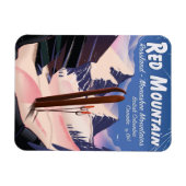 Red Mountain British Columbia, Canada ski poster Magneet (Horizontaal)