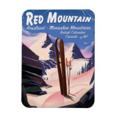 Red Mountain British Columbia, Canada ski poster Magneet (Verticaal)