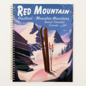 Red Mountain British Columbia, Canada ski-poster Planner (Voorkant)