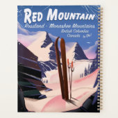 Red Mountain British Columbia, Canada ski-poster Planner (Achterkant)