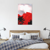 RED MOUNTAIN CANVAS AFDRUK (Insitu (Slaapkamer))