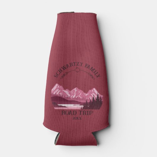  Red Mountain Lake zonsondergang Flesjeskoeler (Voorkant)