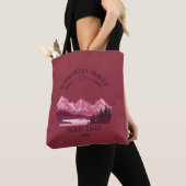  Red Mountain Lake zonsondergang Tote Bag (Dichtbij)