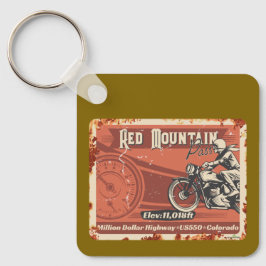 Red Mountain Pass Colorado Motorfiets 01  Sleutelhanger