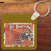 Red Mountain Pass Colorado Motorfiets 01 Sleutelhanger (Achterkant)