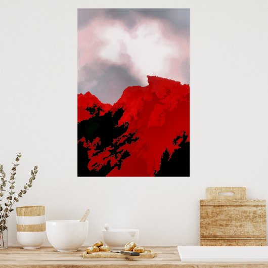 RED MOUNTAIN POSTER (Keuken)
