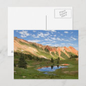 Red Mountain Reflection Briefkaart (Voorkant / Achterkant)