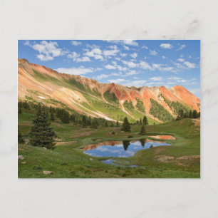 Red Mountain Reflection Briefkaart