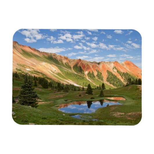 Red Mountain Reflection Magneet (Horizontaal)