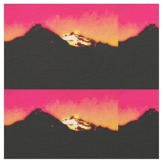 Red Mountain Sunset Stof (Close Up)