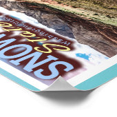 RED MOUNTAINS - SNOW CANYON STATE PARK - UTAH USA POSTER (Hoek)