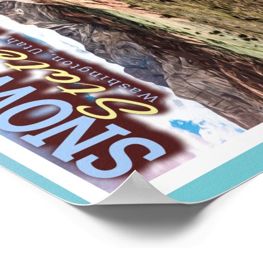 RED MOUNTAINS - SNOW CANYON STATE PARK - UTAH USA POSTER (Hoek)