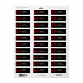 Red Movie Curtain Clapboard Director Etiket (Full Sheet)