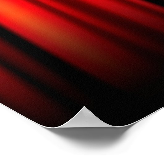 Red Movie Curtain Clapboard Director Poster (Hoek)