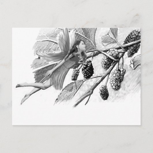 Red Mulberry Tree Fairy Briefkaart (Voorkant)