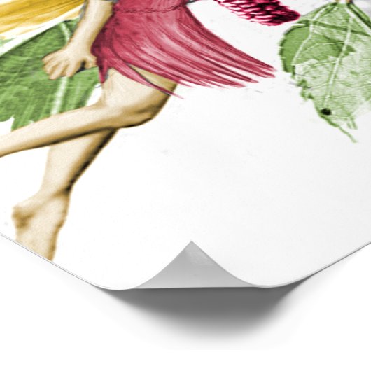 Red Mulberry Tree Fairy Poster (Hoek)