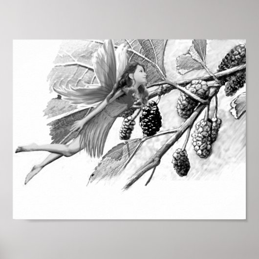 Red Mulberry Tree Fairy Poster (Voorkant)