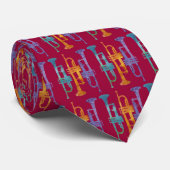 Red Multi Trumpet Stropdas (Opgerold)