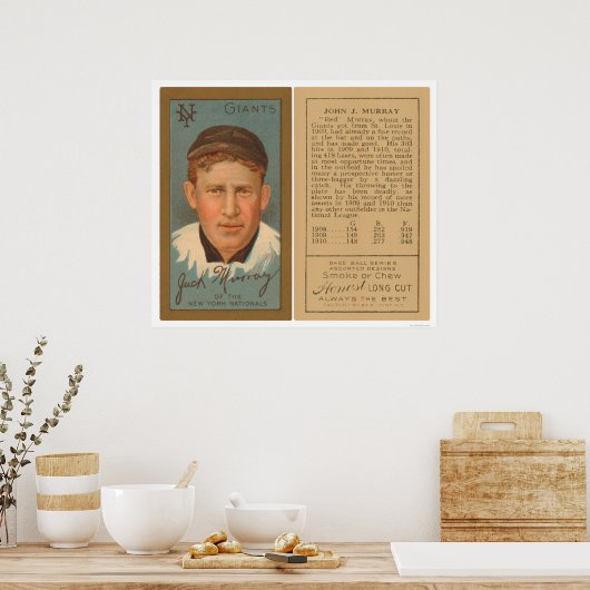 Red Murray Giants Baseball 1911 Poster (Keuken)