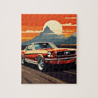 Red Muscle Cars Legpuzzel