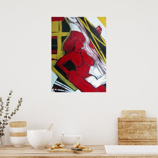 Red Muse Poster (Keuken)