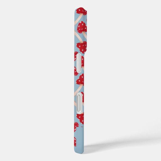 Red Mushroom - Blue Case-Mate iPhone Case (Achterkant / Rechts)
