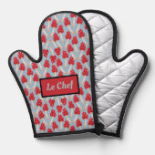 Red Mushroom - Blue & Red Ovenwant (Voorkant / Achterkant)