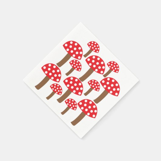 Red Mushroom Botanical Servet (Hoek)