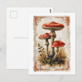 Red Mushroom Briefkaart (Voorkant / Achterkant)