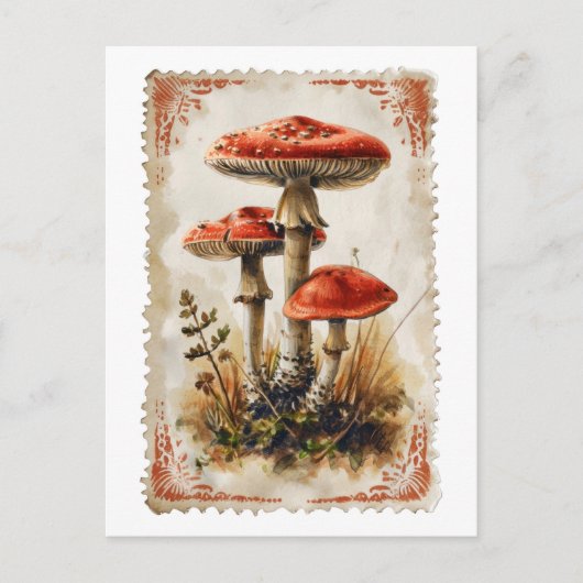 Red Mushroom Briefkaart (Voorkant)