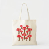 Red Mushroom Cute Illustratie Tote Bag (Voorkant)