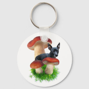 Red Mushroom Dog Sleutelhanger