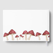 Red Mushroom Little Fun Guy Woodland Baby shower Gastenboek (Achterkant)