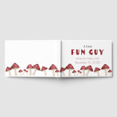 Red Mushroom Little Fun Guy Woodland Baby shower Gastenboek (Volledig)