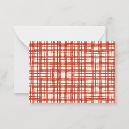 Red Mushroom Picknick Baby shower Ouderschap Advie Notitiekaartje (Achterkant)