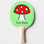 Red Mushroom Ping Pong Paddle Tafeltennisbatje (Achterkant)