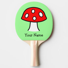 Red Mushroom Ping Pong Paddle Tafeltennisbatje
