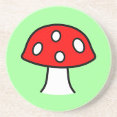 Red Mushroom Sandstone Onderzetter (Voorkant)